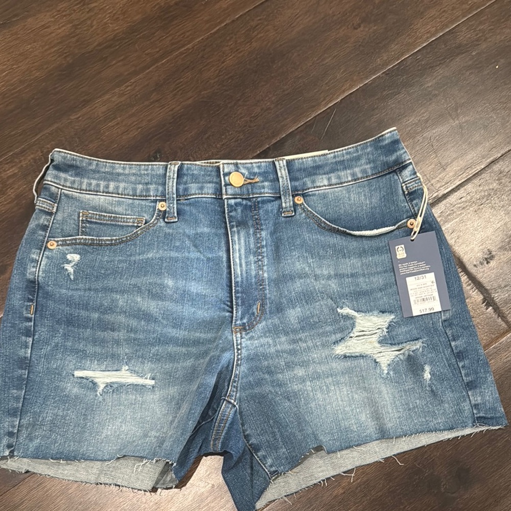 Universal Thread Blue Distressed Jean Shorts
